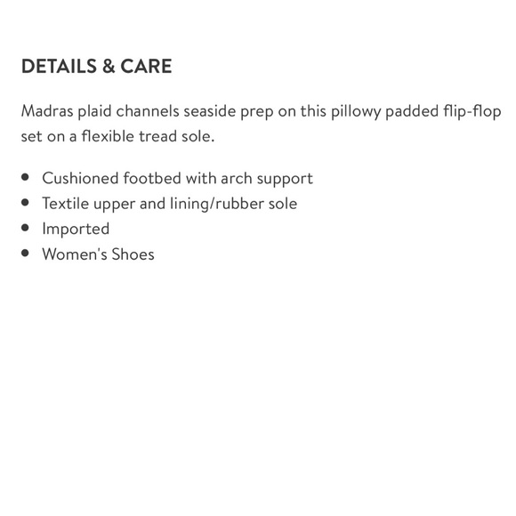 NIB Born Tide Plaid Flip Flops Thong Sandal Navy - Picture 9 of 11